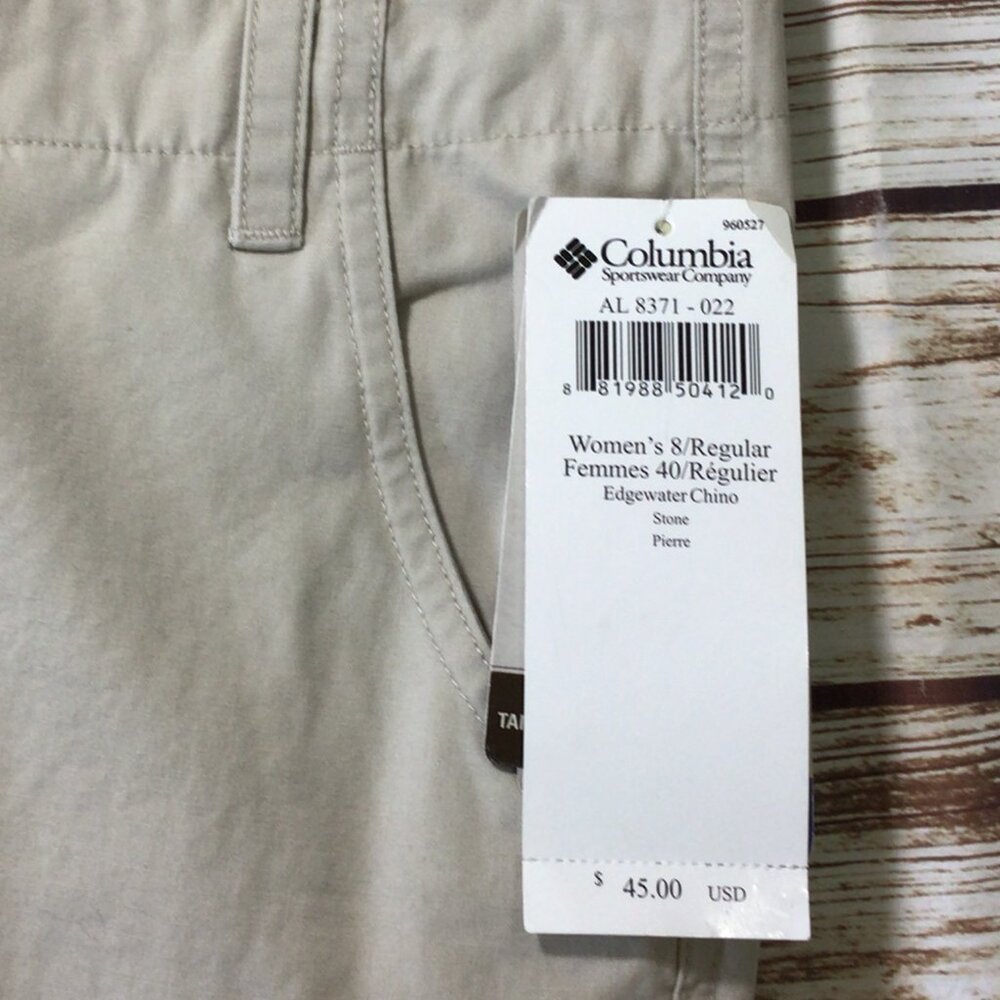 3/$10💕 NWT Columbia Edgewater Chino Authentic Fit Pants - Picture 2 of 10